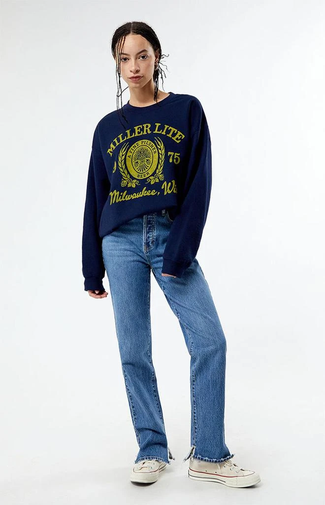 Junk Food Miller Lite Crew Neck Sweatshirt 3