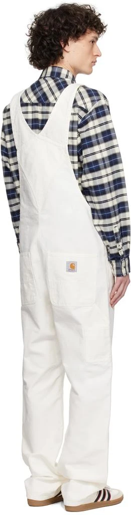 Carhartt WIP White Bib Overalls 3