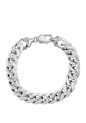 Effy Men
s Sterling Silver 8.5 Inch Bracelet With Ruthenium Finish
