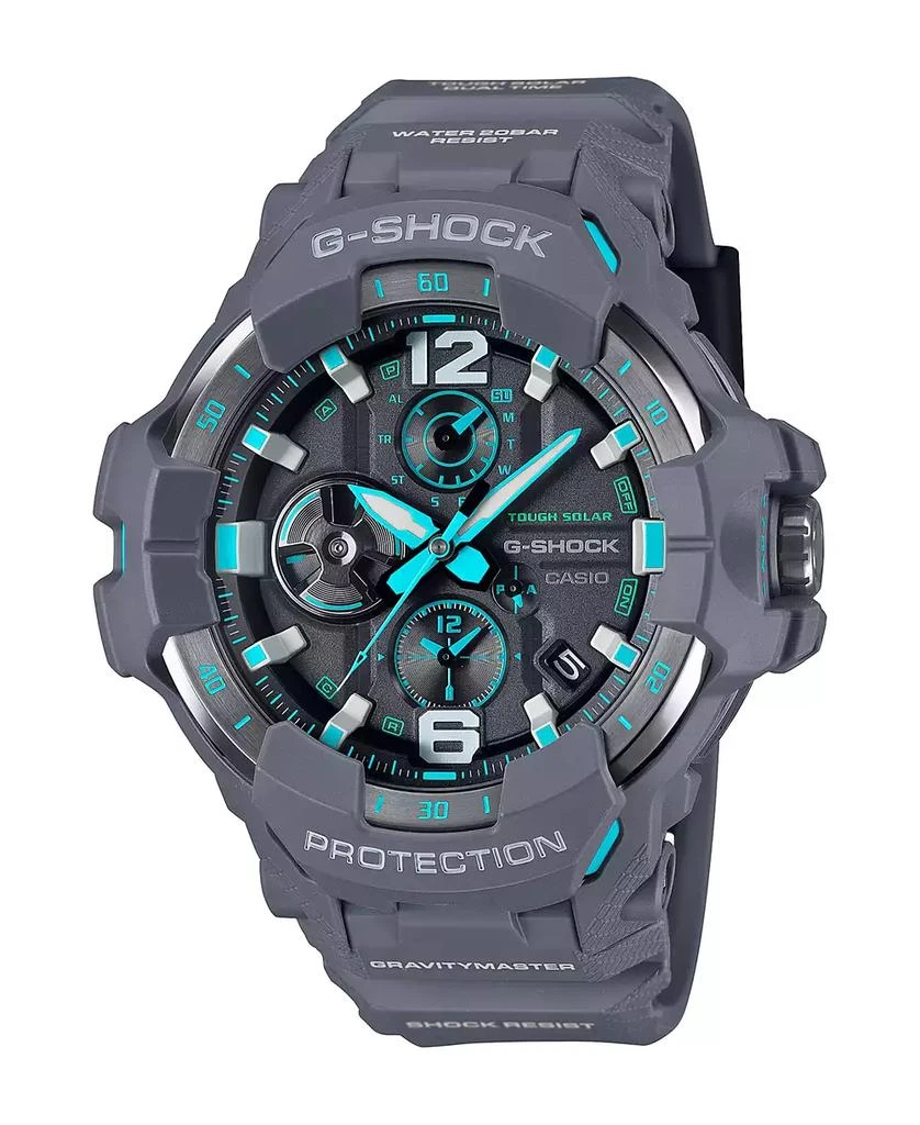 G-Shock Mens Analog Grey Resin Watch, 54.7mm, GRB300-8A2 1