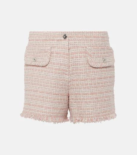 Versace Fringed tweed shorts 1