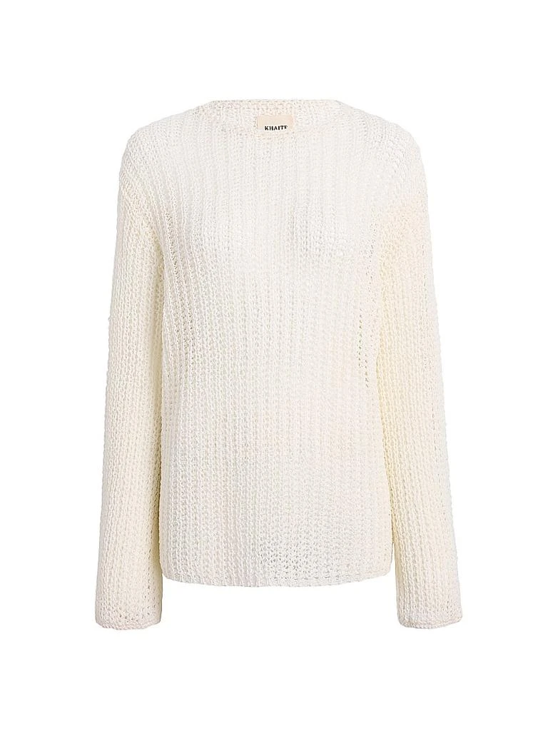 Khaite Elowen Cotton Longline Sweater