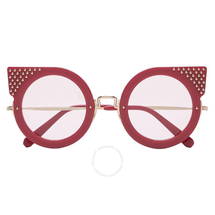 Philipp Plein Katy Light Raspberry Cat Eye Ladies Sunglasses