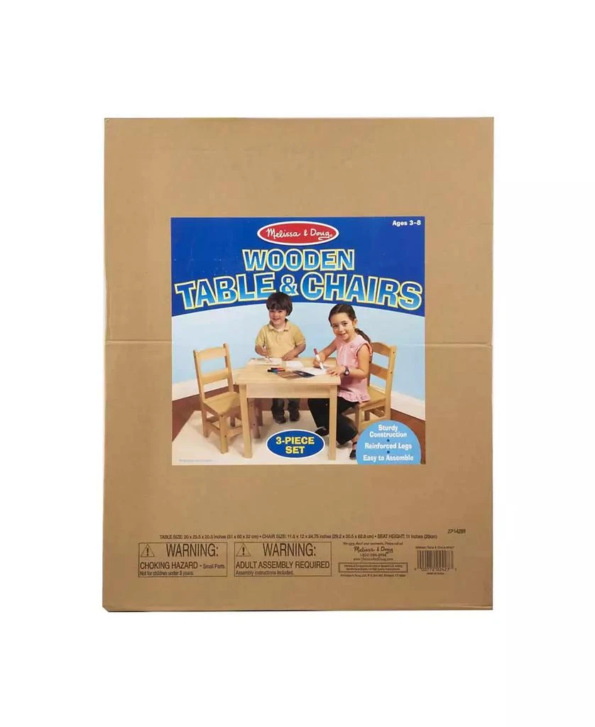 Melissa & Doug Wooden Table & Chairs Set 6