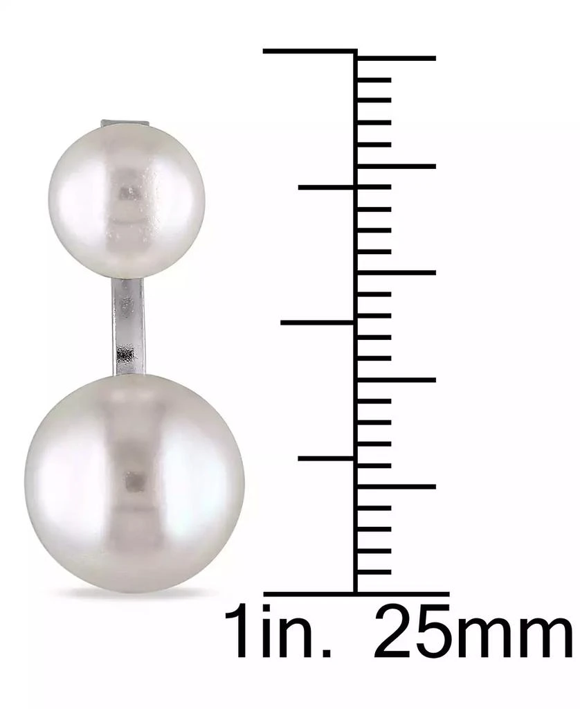 Macy's Cultured Freshwater Pearl (7 & 10-1/2mm) Earring Jackets in Sterling Silver 3