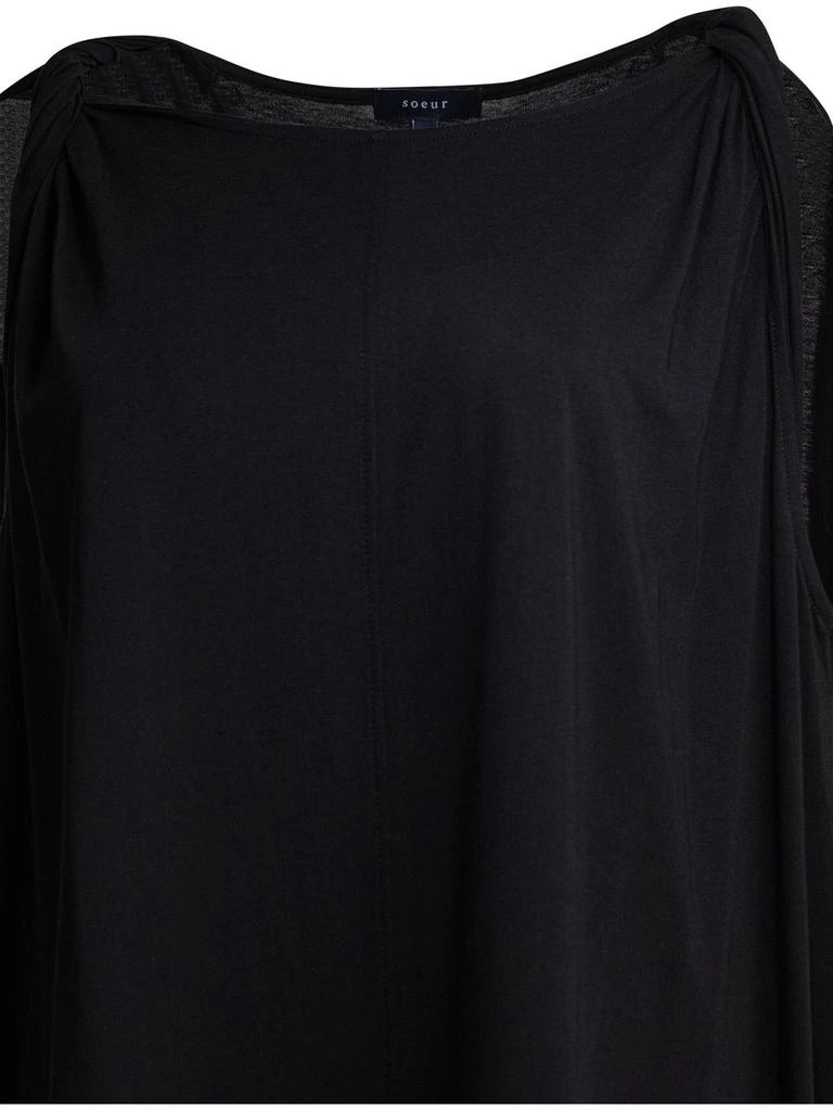 Soeur Soeur Draped Sleeveless Dress 3