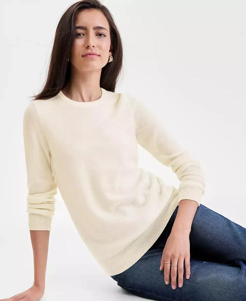 Charter Club Women
s Long-Sleeve 100% Cashmere Crewneck Sweater, PXS-XXL, Macy
s Exclusive 1