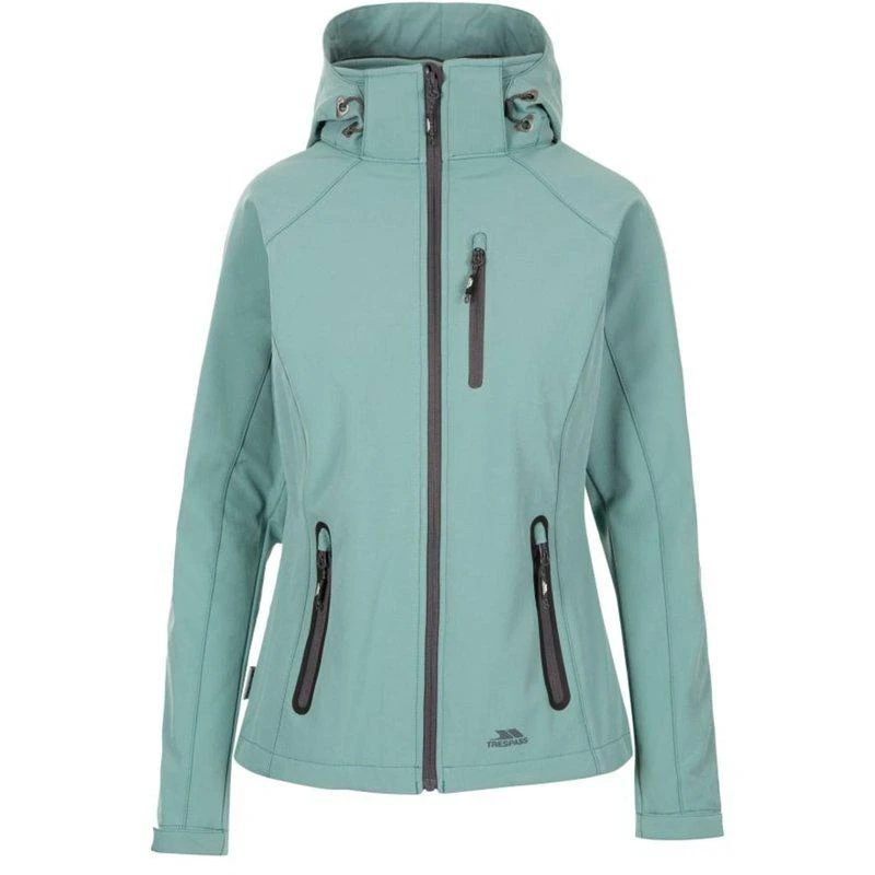 Trespass Womens/Ladies Bela II Waterproof Softshell Jacket Teal Mist 1