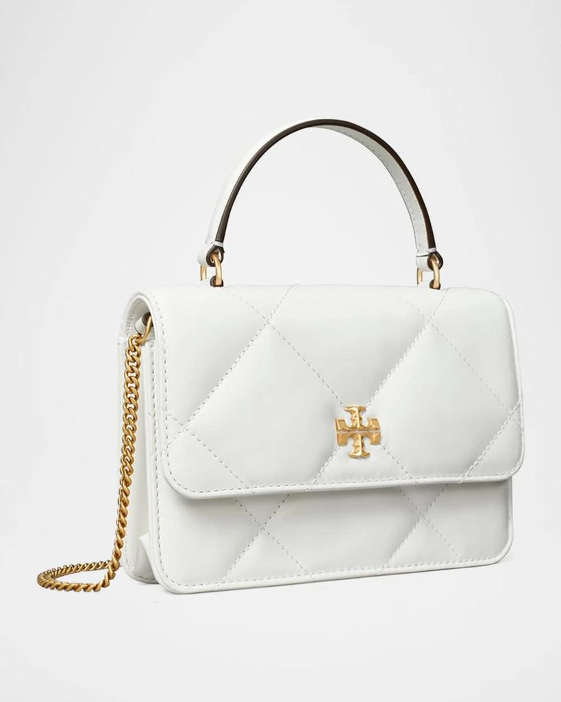 Tory Burch Kira Mini Quilted Leather Top-Handle Bag with Chain 2