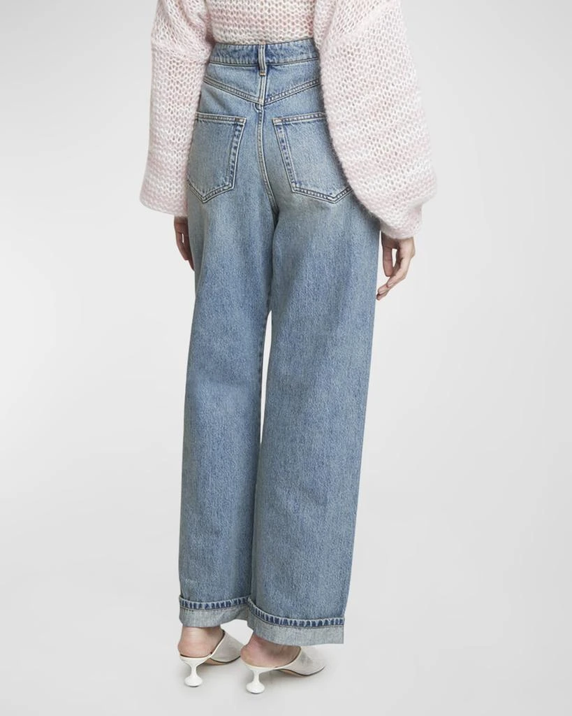 Loewe Deconstructed Criss-Cross Waistband Jeans 6