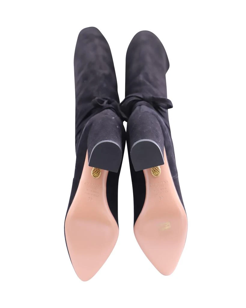 Aquazzura Milano 85 Boots in Black Suede 5
