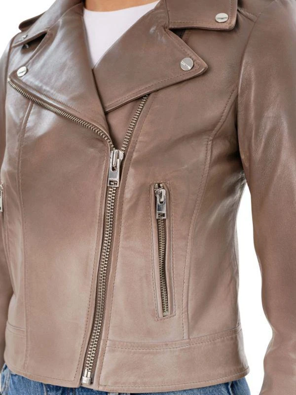LaMarque Donna Lambskin Leather Biker Jacket 7