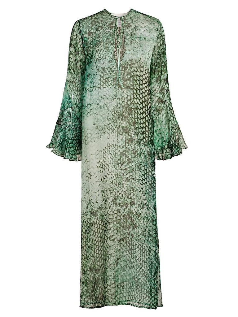 Silvia Tcherassi Aries Silk Kaftan Dress 1