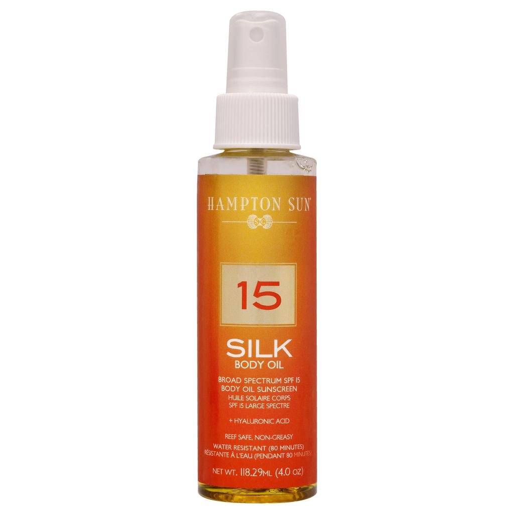 Hampton Sun Silk Body Oil SPF 15 by  for Unisex - 4 oz Oil
