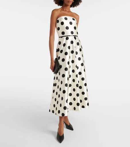 Max Mara Cippo polka-dot cotton and silk maxi dress 2
