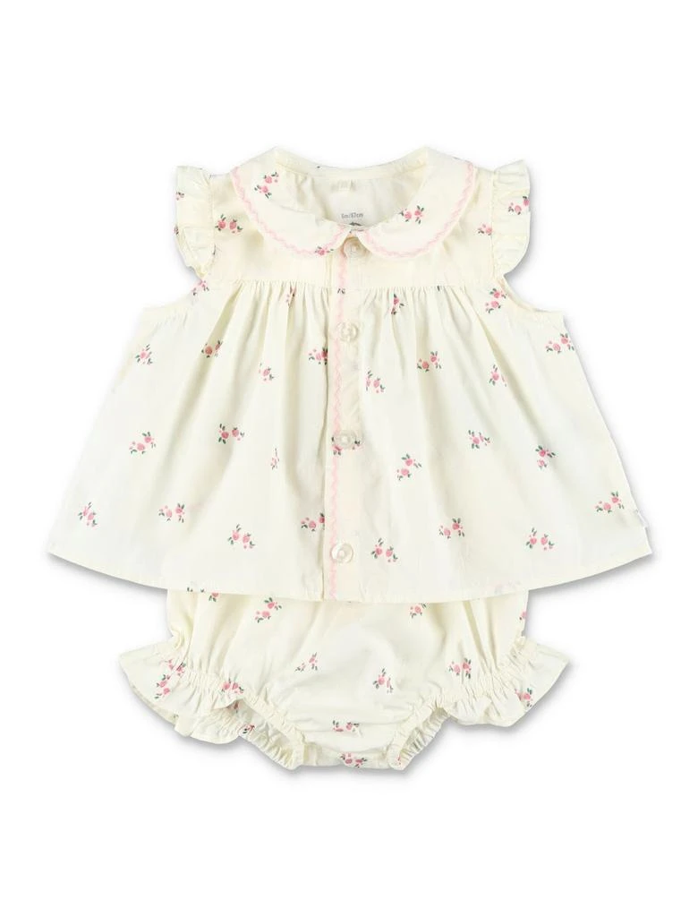 PETIT BATEAU Petit Bateau Floral Baby Blouse Set