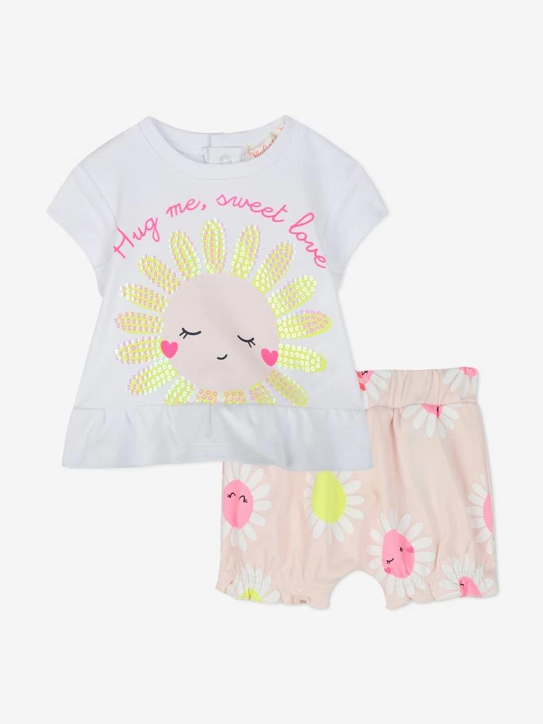 Billieblush Baby Girls Daisy Short Set in Pink 1