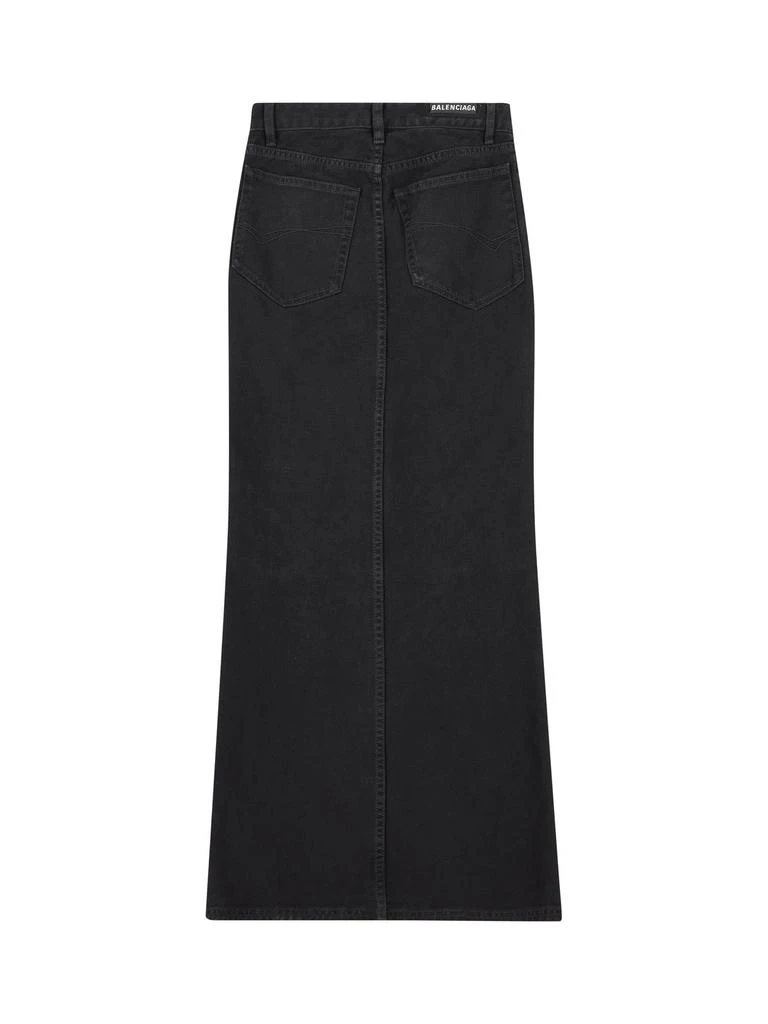 Balenciaga Balenciaga Centre Slit Denim Pencil Skirt 2
