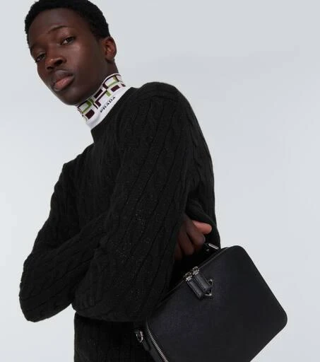 Prada Metallic knit wool-blend sweater 5
