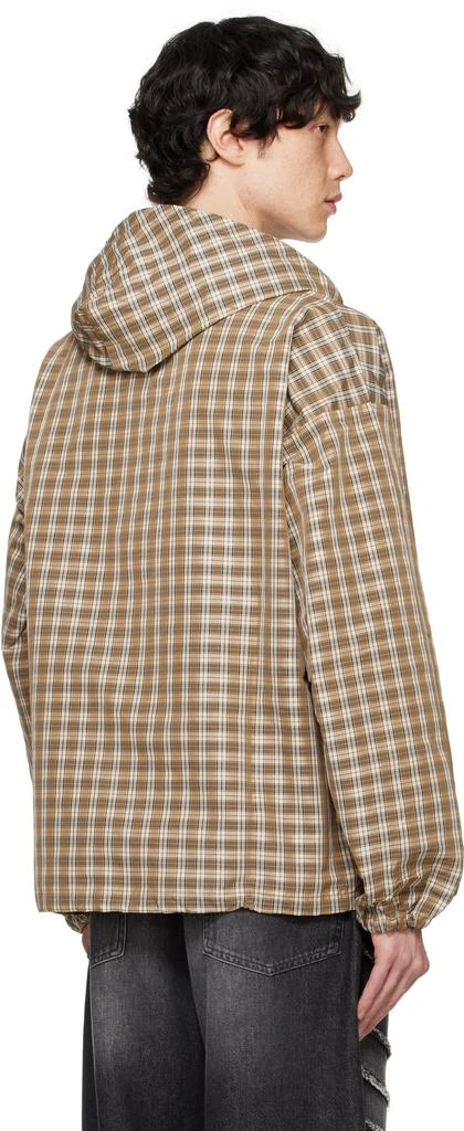 Umbro Brown Slam Jam Edition Masked Hood Plaid Jacket 3