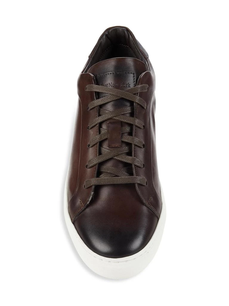 $195 - TO BOOT NEW YORK Pullman Leather Sneaker in BLACK Size 12 Shop Pullman Low Top Leather Sneakers on Sale at BeyondStyle  main image 2