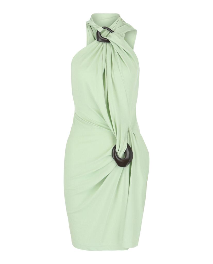Salvatore Ferragamo Asymmetrical Gathered Dress