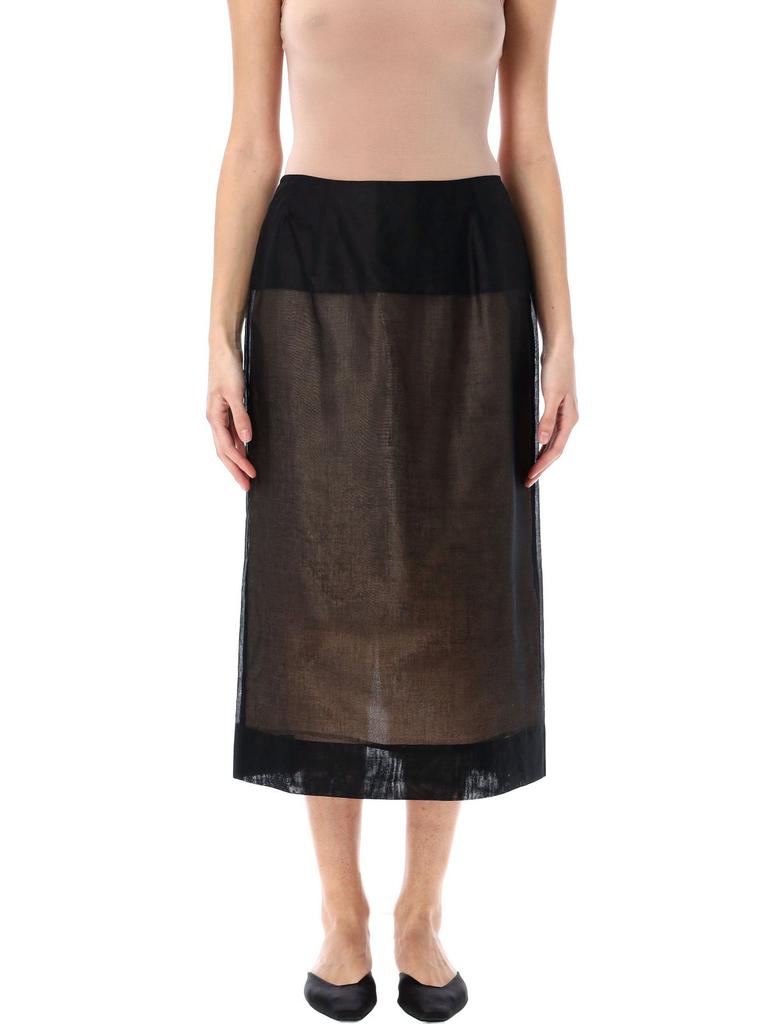 Carven Carven Double Layered Midi Skirt