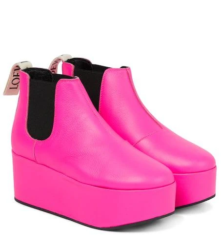 Loewe Leather platform Chelsea boots 1