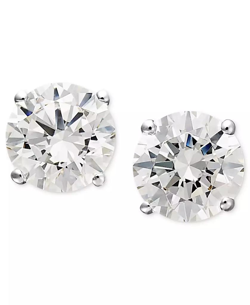 Arabella Cubic Zirconia Stud Earrings in 14k Gold