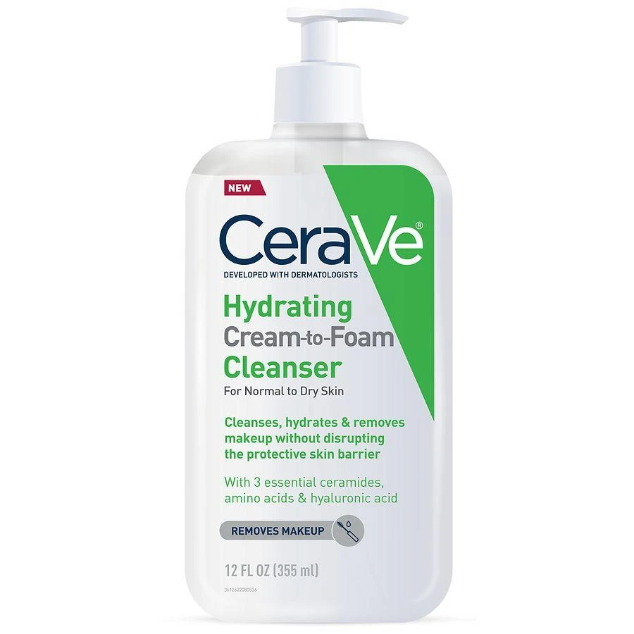 CeraVe Hydrating Cream-to-Foam Face Cleanser 8