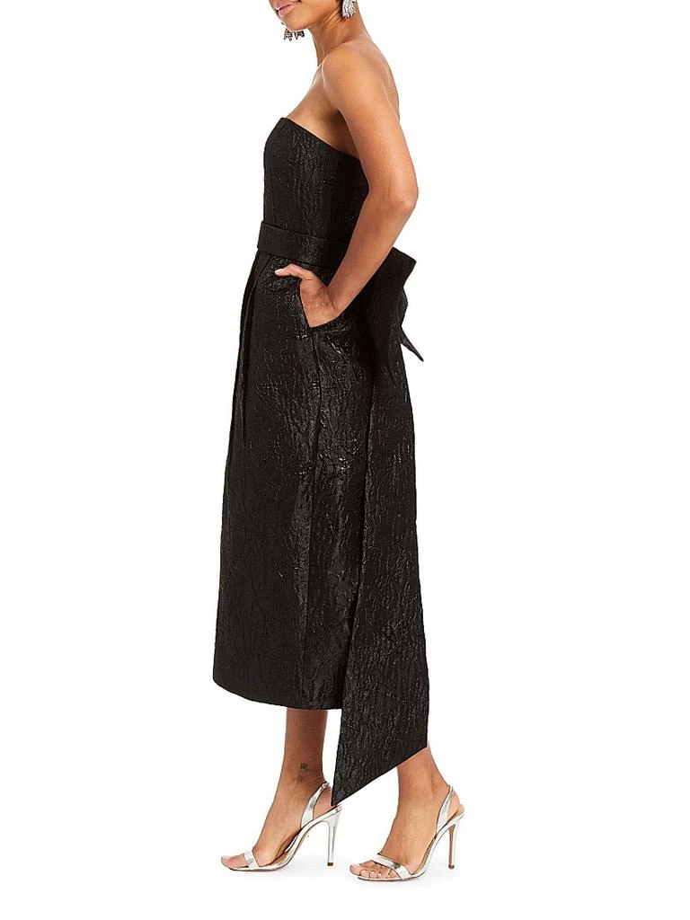 Mestiza New York Lorena Bow Jacquard Strapless Midi-Dress 3