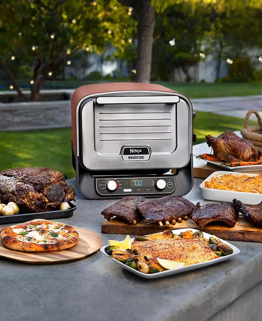 Ninja Woodfire Pizza Oven, 8-in-1 Outdoor Oven, 5 Pizza Settings, Up to 700 Fahrenheit High Heat, BBQ (Barbecue) Smoker - OO101 14