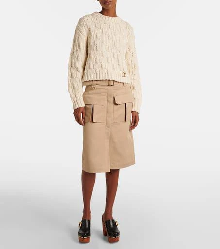 Chloé Jeannette studded leather clogs 2