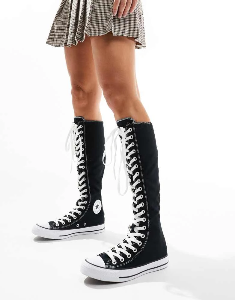 Converse Converse Chuck Taylor All Star Knee XXX Hi trainers in black and white 1