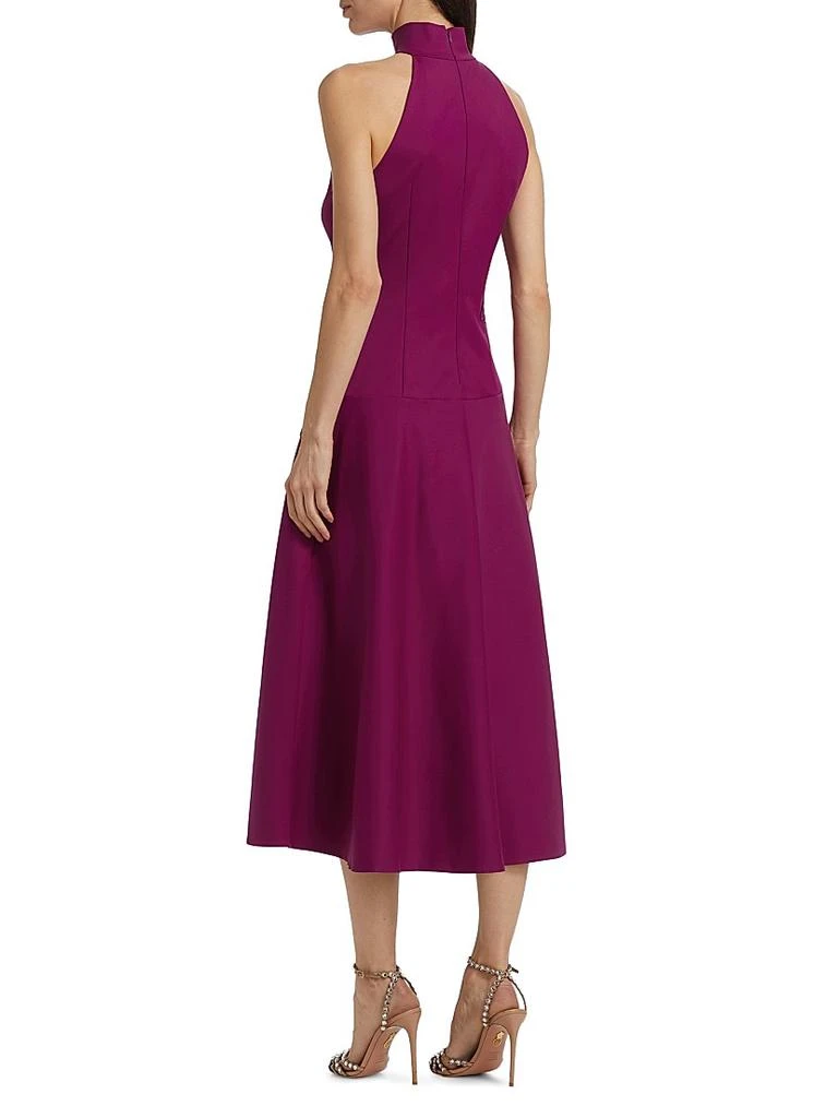 cotton fit and flare midi dress Half Sleeve V-neck Fit & Flare Midi Dress main image 1