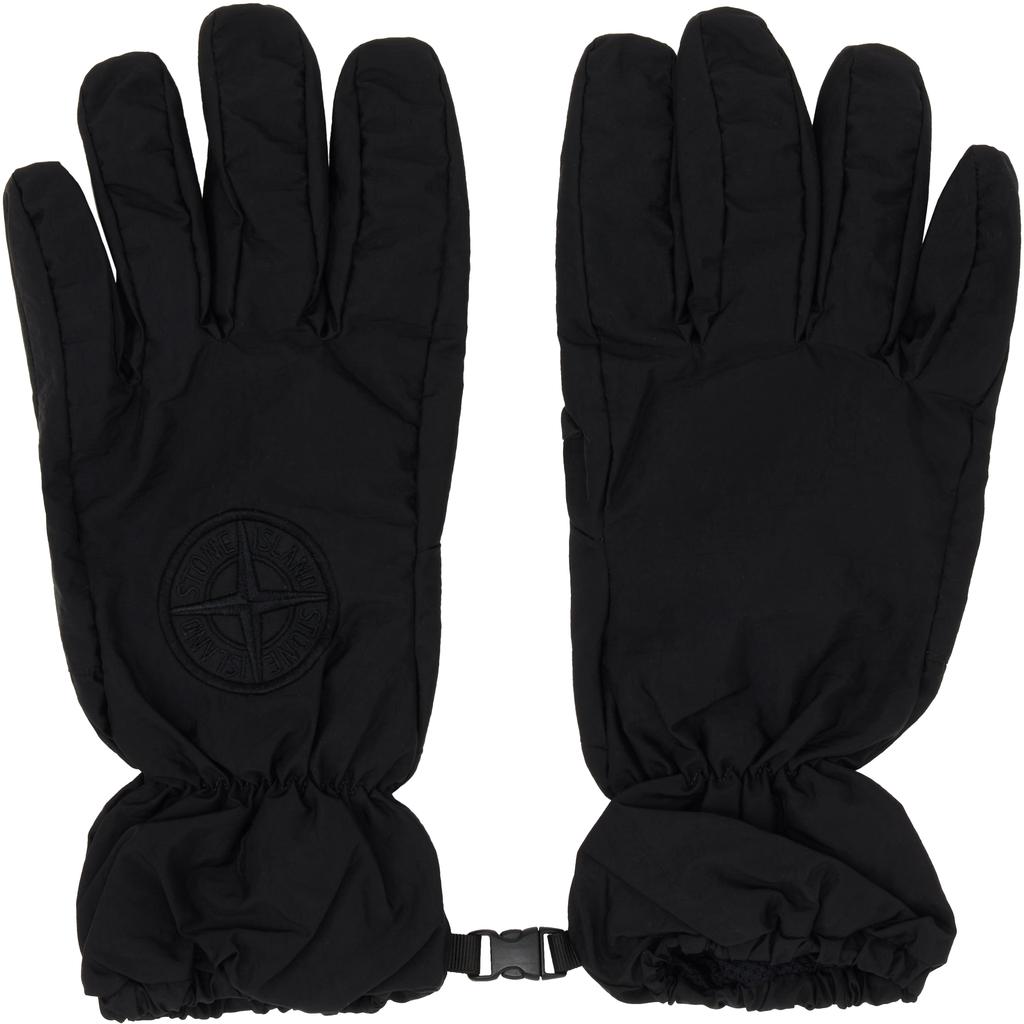 Stone Island Black 9400001 Gloves