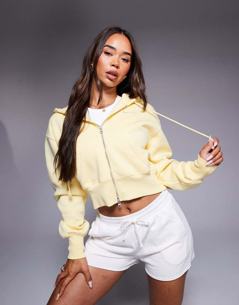 women's nike yellow hoodie