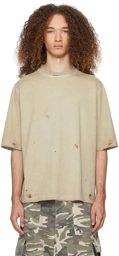 We11done Beige Faded T-Shirt 1