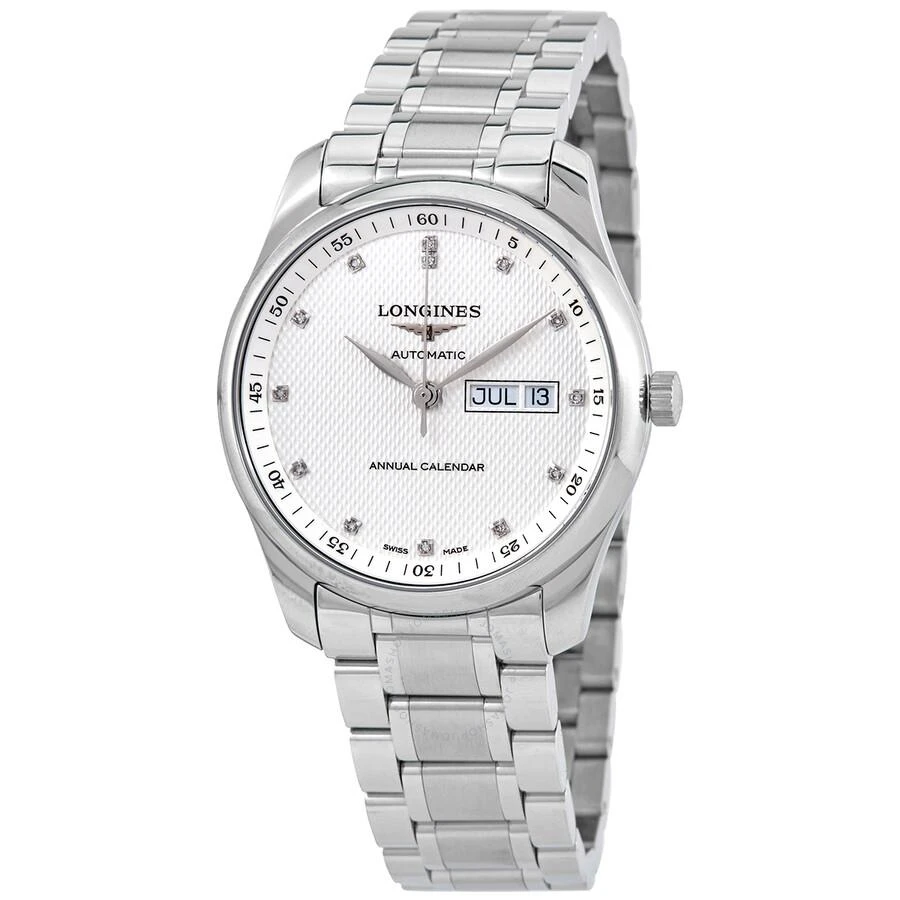 Longines Master Automatic Diamond Silver Dial Men's Watch L29104776 1