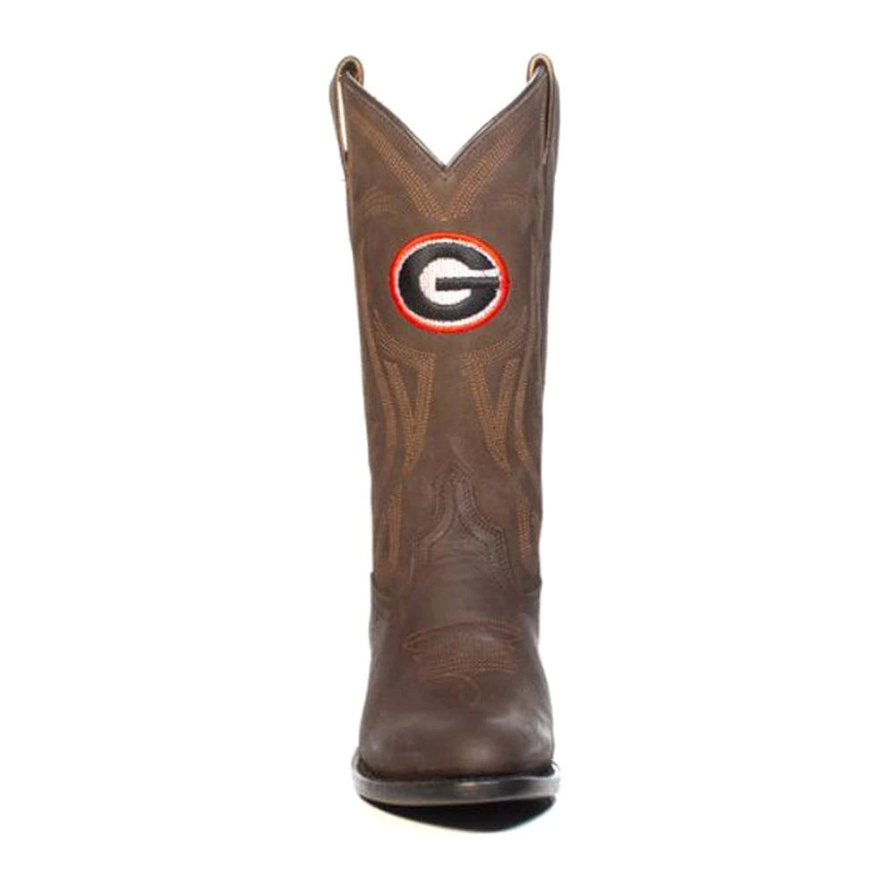 Gameday Boots University of Georgia Embroidered Round Toe Pull On Cowboy Boots 4
