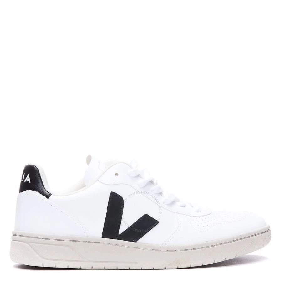 Veja Ladies V-10  Leather Low-Top Sneakers 1