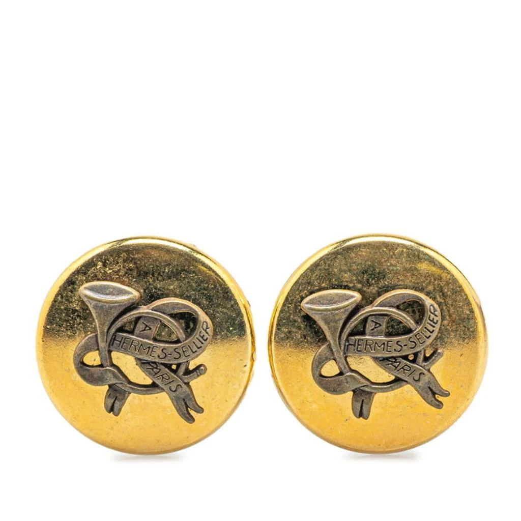 Hermes Plating Clip Earrings (Pre-Owned)