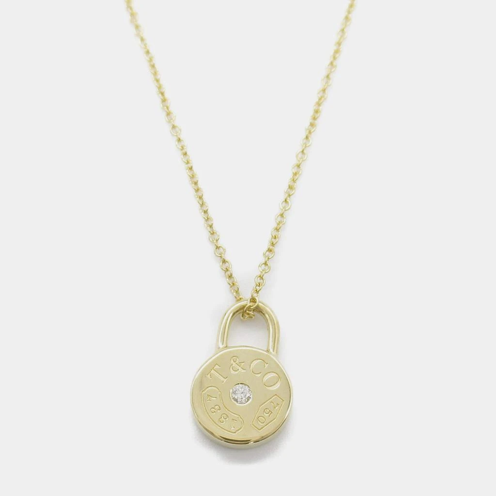 Tiffany & Co. Tiffany & Co. 18K Yellow Gold Tiffany 1837 Round Lock Pendant Necklace 1