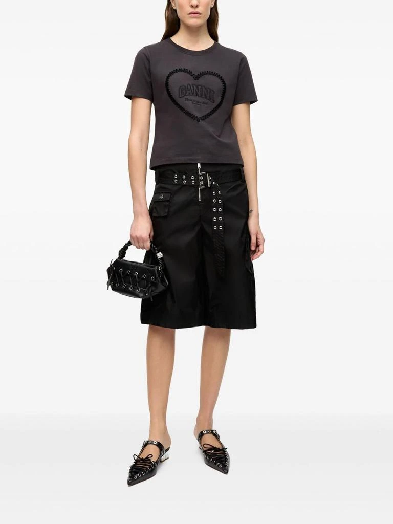 Ganni GANNI - Nylon Cargo Shorts 1