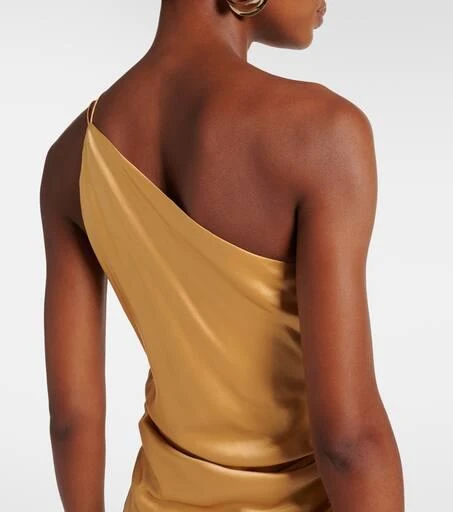 The Sei One-shoulder silk satin gown 7