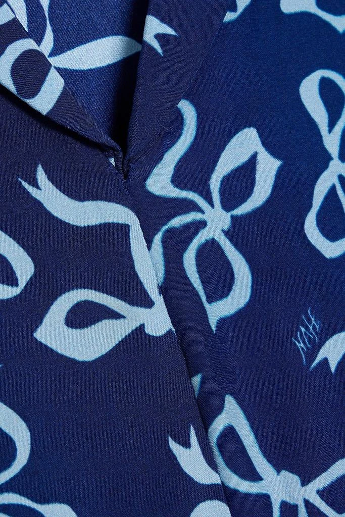 HVN Morgan printed silk dress 4