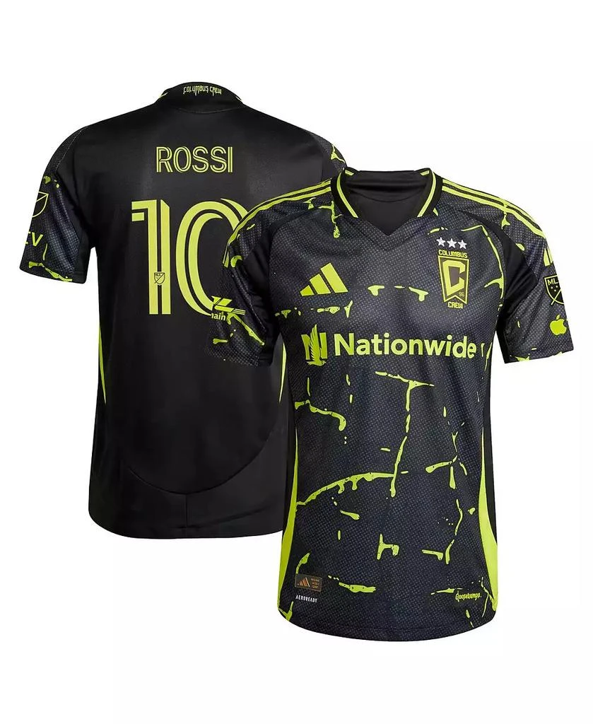Adidas Men
s Diego Rossi Black Columbus Crew 2025 The Goosebumps Kit Authentic Player Jersey