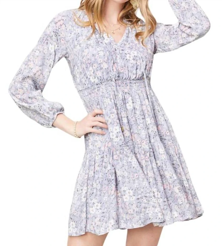 spartina 449 Kyrsten Smock Waist Dress In Parade Ditsy Floral 1