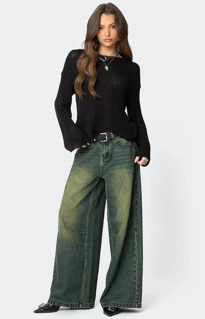 Edikted Drop Shoulder Light Knit Sweater 4
