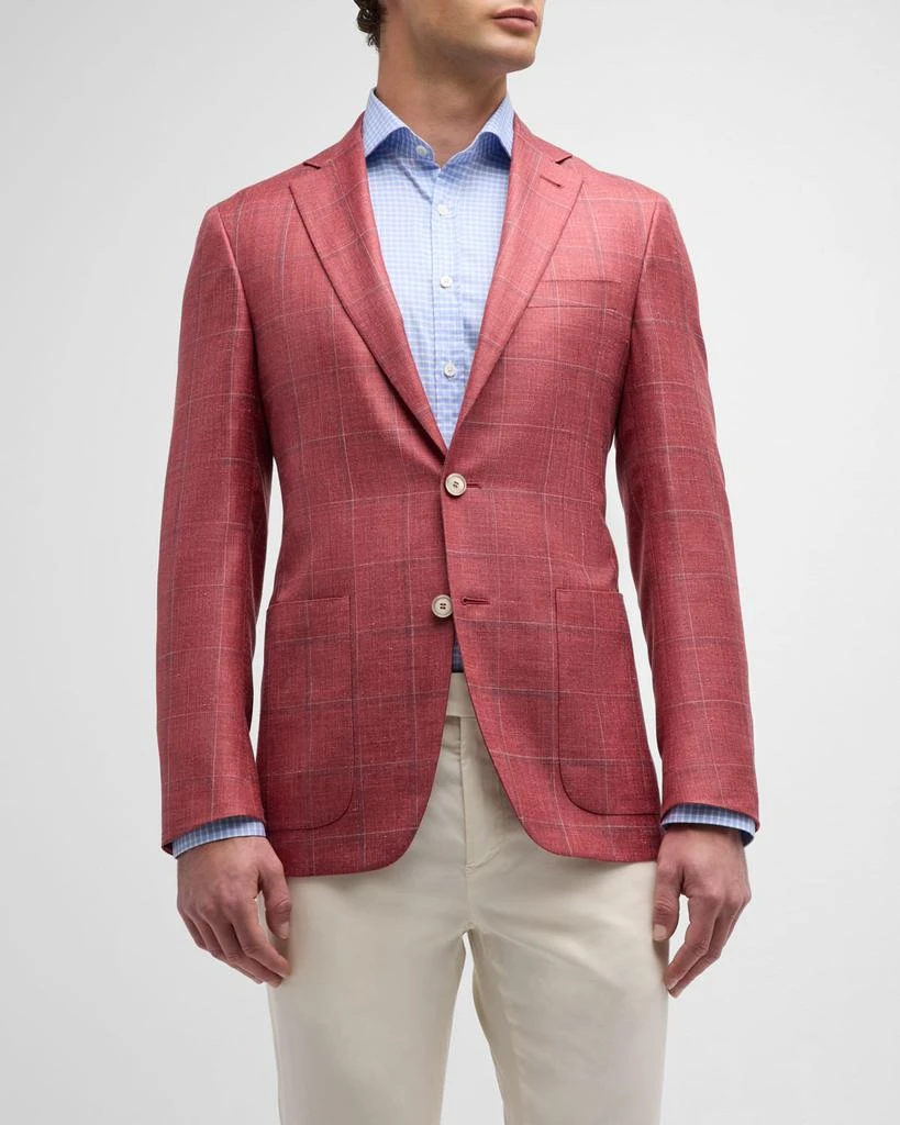 Canali Men's Windowpane Sport Coat 1